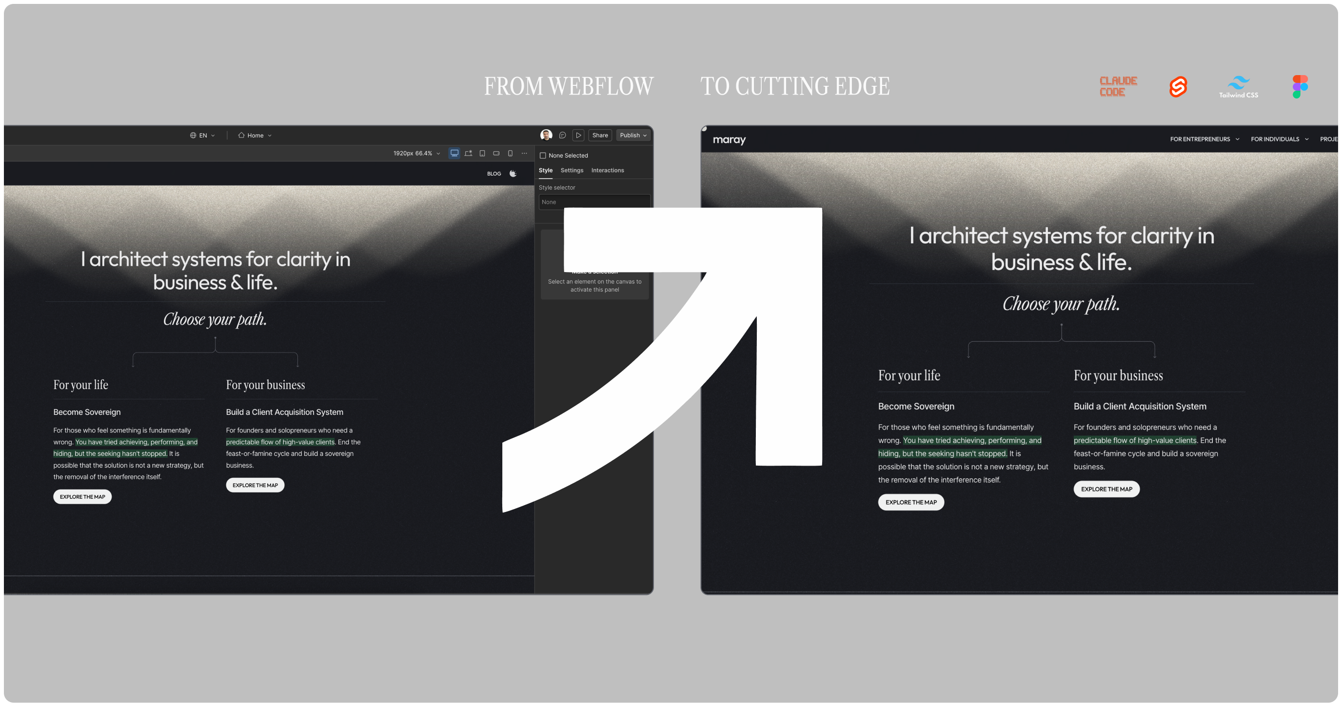 Webflow to code migration process — from Webflow site to production-grade code